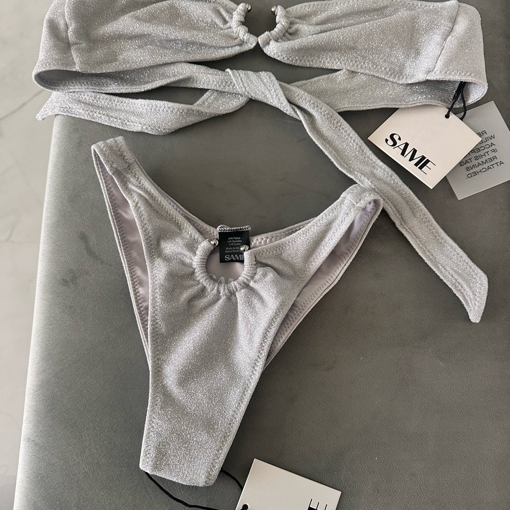 Women's Silver Intimates Set - Picture 2 of 5